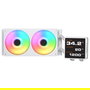 Cougar CGR-PSDVPRGB-W-240 Refrigeración Líquida Todo en Uno, 2x12cm ARGB PWM, Blanco