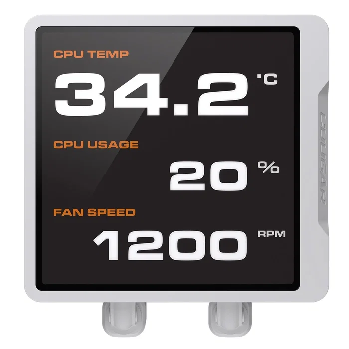 Cougar CGR-PSDVPRGB-W-240 Poseidon VIMEK Pro 240 AIO CPU Liquid Cooling Kit, Radiador 240mm 2x12cm ARGB Blanco, PWM, para Sockets Intel y AMD