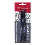 Tombow WS-BHS-2P Blister 2 Rotuladores Base Agua Punta Dura + Blanda Negro