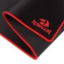 Redragon P003 Suzaku Alfombrilla de Ratón Gaming L (800x300 mm) Tela Superficie, Base Antideslizante, Bordes Rematados - Negro y Rojo