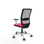 PIQUERAS Y CRESPO Silla de oficina Haches Rosa y Gris