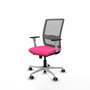 PIQUERAS Y CRESPO Silla de oficina Haches Rosa y Gris