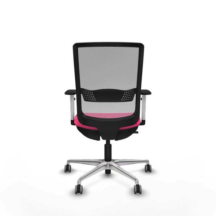 PIQUERAS Y CRESPO Silla de oficina Haches Rosa y Gris
