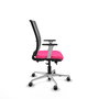 PIQUERAS Y CRESPO Silla de oficina Haches Rosa y Gris