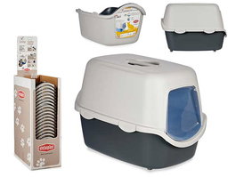 Stefanplast Arenero Plástico Cubierto Gris Antracita 39x56.5x29.5 cm (Set de 20)