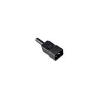 Bachmann Kaltgertestecker IEC320 C20 16A/250VAC negro con conexión por tornillo