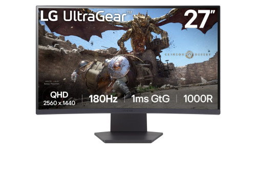 LG UltraGear 27GS60QC-B Curvo QHD 180Hz 1ms VA Negro