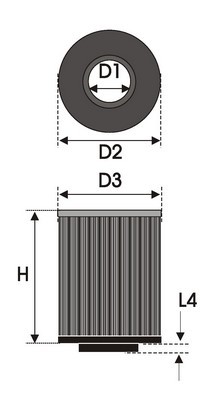 Green Filters Filtro Universal B15.70 D1/L1: 70 Boca D2/L2: 120 Ancho H: 230 Largo Chapa:INOX