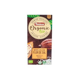 TORRAS Chocolate Negro 70% Cacao con Flor de Sal 100g Ecológico