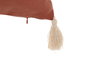 DKD Home Decor Cojín de Algodón Reciclado Terracota con Flecos 45x15x45