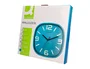Q-connect Reloj de Pared Redondo Plástico Azul 30 cm Movimiento Silencioso