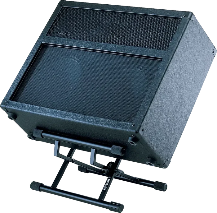 QUIKLOK Soporte Amplificador Doble Eje Acero Negro Plegable Regulable 45.20kg