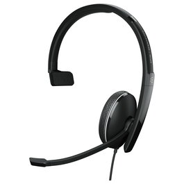 EPOS ADAPT 135 USB II Auriculares Diadema Alámbricos USB-A Monoauriculares para Oficina/Centro de Llamadas - Negro, con Cancelación de Ruido y Certificaciones (Cisco, Zoom)