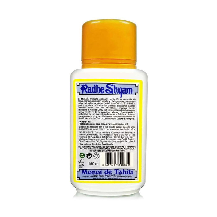 Radhe Shyam Aceite Monoi Tahiti SPF 15 150 ml