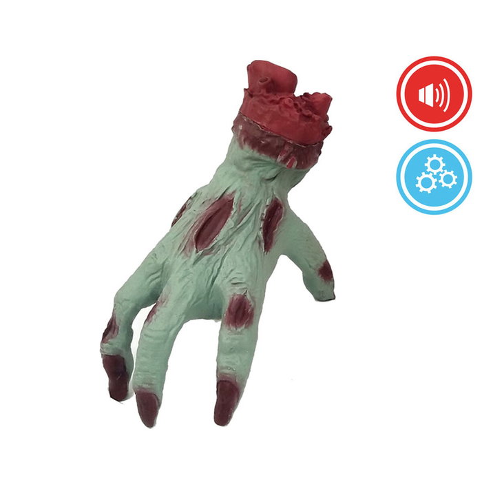 Atosa Mano decorativa de Halloween con sonido y movimiento automático