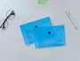 Liderpapel Carpeta Dossier con Broche Azul Translúcido DIN A7