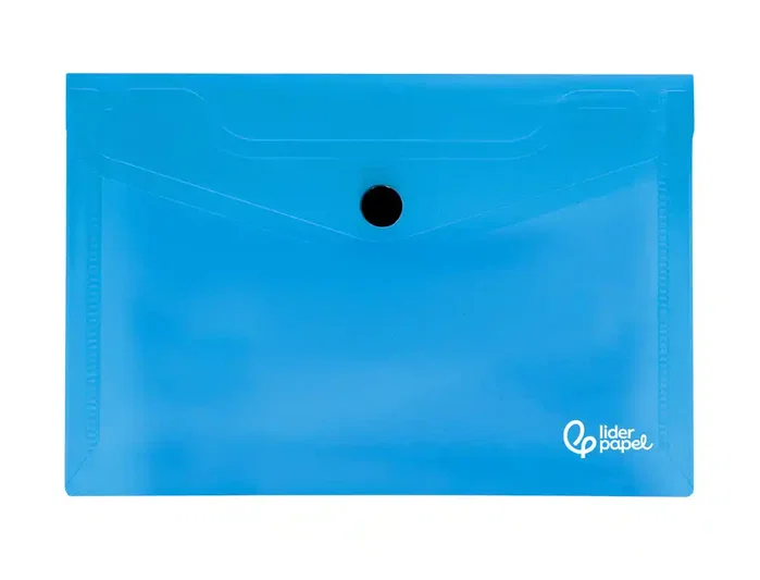 Liderpapel Carpeta Dossier con Broche Azul Translúcido DIN A7 Liderpapel Carpeta Dossier con Broche Azul Translúcido DIN A7