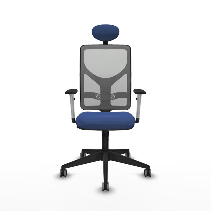 PIQUERAS Y CRESPO Silla de oficina Motilla con mecanismo Sincro, Azul marino y Gris PIQUERAS Y CRESPO Silla de oficina Motilla con mecanismo Sincro, Azul marino y Gris
