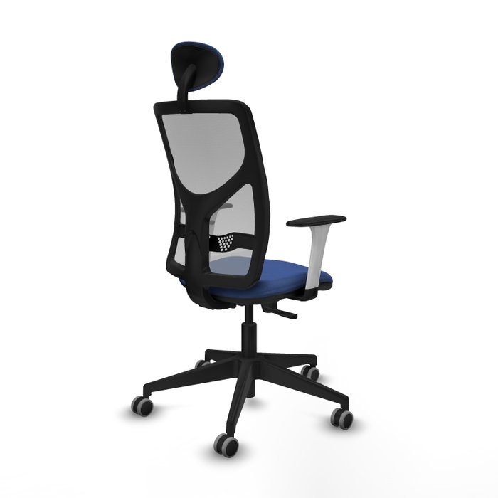PIQUERAS Y CRESPO Silla de oficina Motilla con mecanismo Sincro, Azul marino y Gris PIQUERAS Y CRESPO Silla de oficina Motilla con mecanismo Sincro, Azul marino y Gris