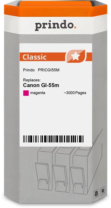 Prindo Cartucho de tinta magenta PRICGI55M Classic Prindo Cartucho de tinta magenta PRICGI55M Classic