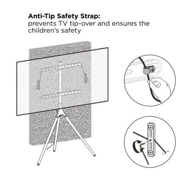 Soporte TV para Suelo Techly 105209 65" 32 kg