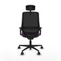 PIQUERAS Y CRESPO Silla de oficina Mardos con mecanismo Sincro/Traslack Morado y Negro