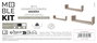 Moblekit Set de 3 Estantes Flotantes SVEN Roble
