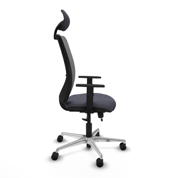 PIQUERAS Y CRESPO Silla de oficina Zulema con mecanismo Sincro/Traslack, Gris
