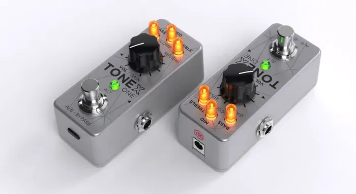 IKMULTIMED Pedal X One para Bajo Bass Edition, 20 Preajustes de Amplificadores Legendarios y Efectos Integrados, Diseñado y Fabricado en Italia
