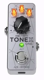 IKMULTIMED Pedal X One para Bajo Bass Edition, 20 Preajustes de Amplificadores Legendarios y Efectos Integrados, Diseñado y Fabricado en Italia