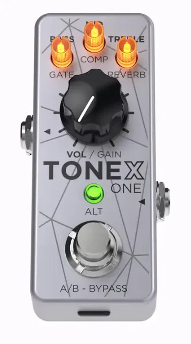 IKMULTIMED Pedal X One para Bajo Bass Edition, 20 Preajustes de Amplificadores Legendarios y Efectos Integrados, Diseñado y Fabricado en Italia