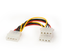 Gembird CC-PSU-1 cable de alimentación Molex de 4 pines macho a doble Molex hembra