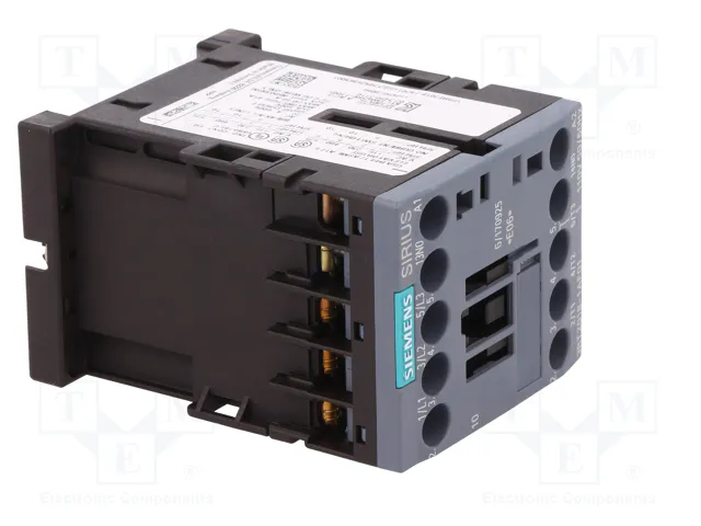 SIEMENS 3RT2018-1AF01 Contactor 3-polar 17A 110V AC