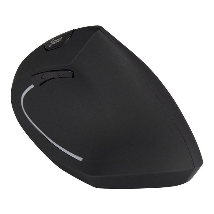 Inter-Tech KM-206R Ratón Vertical Inalámbrico Negro