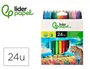 Liderpapel Rotulador Slim Caja 24 Unidades Colores Surtidos Punta Fina 2mm Tinta Lavable