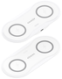 Aisens Cargador Inalámbrico 2 en 1 15W Blanco ASCH-15W2WC059-W