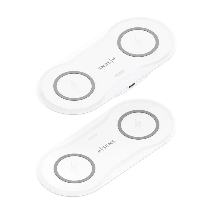 Aisens Cargador Inalámbrico 2 en 1 15W Blanco ASCH-15W2WC059-W Aisens Cargador Inalámbrico 2 en 1 15W Blanco ASCH-15W2WC059-W