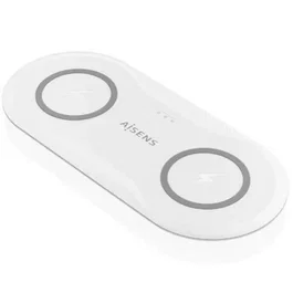 Aisens Cargador Inalámbrico USB-C 15W 2 en 1 para Móvil y Auriculares, Blanco, ASCH-15W2WC059-W