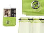 Giftdecor Cortina Rejilla Verde 140 x 260 cm con 6 Ollaos 100% Poliester (Set de 6)