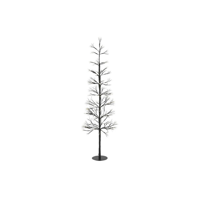 DKD Home Decor Árbol de Navidad LED de Metal 40x40x120 con Luz Cálida