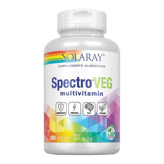 SOLARAY SPECTRO Multivitamínico y Mineral 180 Cápsulas Vegetales