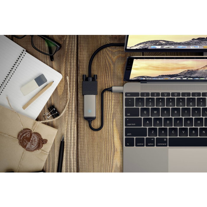 Satechi Adaptador USB-C a VGA Gris Espacial Satechi Adaptador USB-C a VGA Gris Espacial