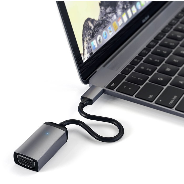 Satechi Adaptador USB-C a VGA Gris Espacial Satechi Adaptador USB-C a VGA Gris Espacial