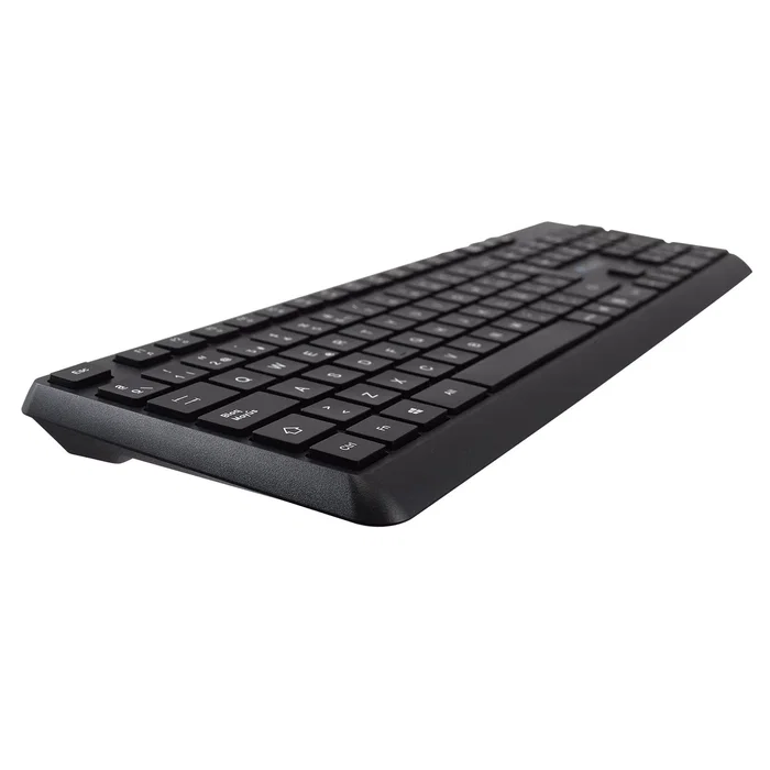 V7 KU350ES - Teclado Español con Cable USB, Diseño Universal Completo Negro, 2 Años Garantía, Resistente a Salpicaduras, Teclas Multimedia