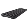 V7 KU350ES - Teclado Español con Cable USB, Diseño Universal Completo Negro, 2 Años Garantía, Resistente a Salpicaduras, Teclas Multimedia