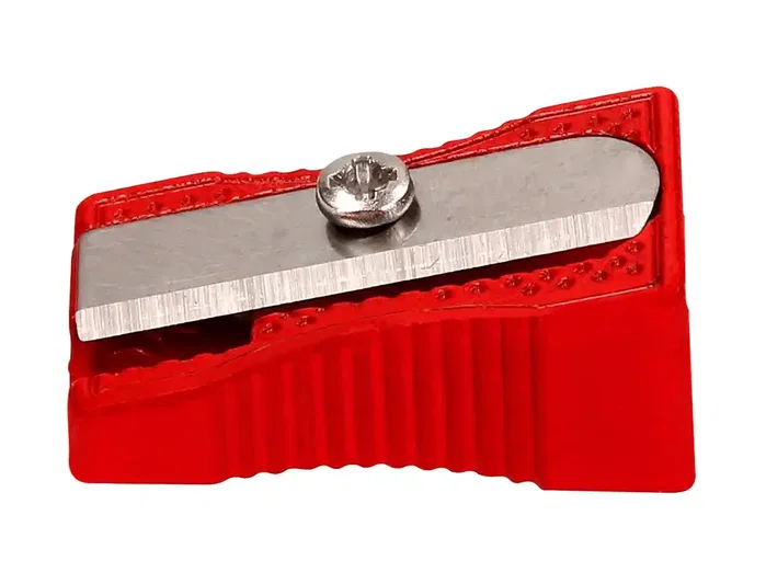 Liderpapel Sacapuntas Metálico Cuña Rojo