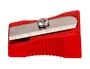 Liderpapel Sacapuntas Metálico Cuña Rojo