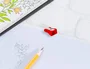 Liderpapel Sacapuntas Metálico Cuña Rojo