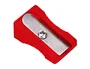 Liderpapel Sacapuntas Metálico Cuña Rojo