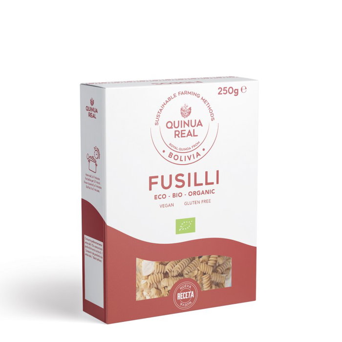 QUINUA REAL Fusilli de Quinoa y Arroz Bio 250gr